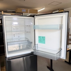 【お買い得‼️】ハイアール 2022年製 286Lノンフロン冷凍冷蔵庫 まんなか野菜室 2段冷凍室 チャコールブラック♪の画像
