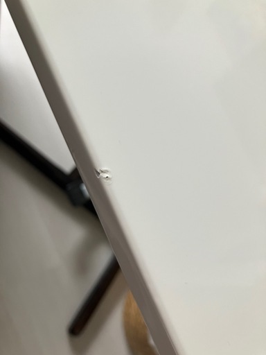 昇降式ダイニングテーブル　白