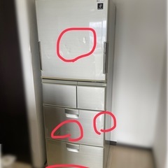 🔴SHARP🔴両開き自動製氷機付き冷蔵庫  380Lの画像