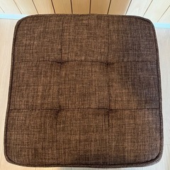 椅子　スツール ボックス 正方形 茶色の画像