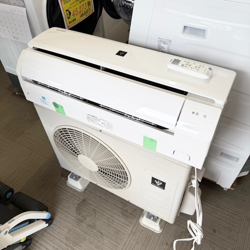 ①【超美品‼️】シャープ 2021年製 14畳用エアコン プラズマクラスター 部屋干しモード 200V/4.0kw