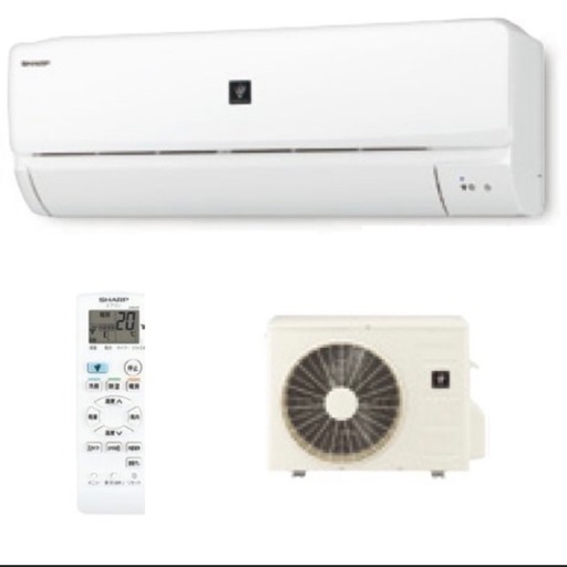 ①【超美品‼️】シャープ 2021年製 14畳用エアコン プラズマクラスター 部屋干しモード 200V/4.0kw