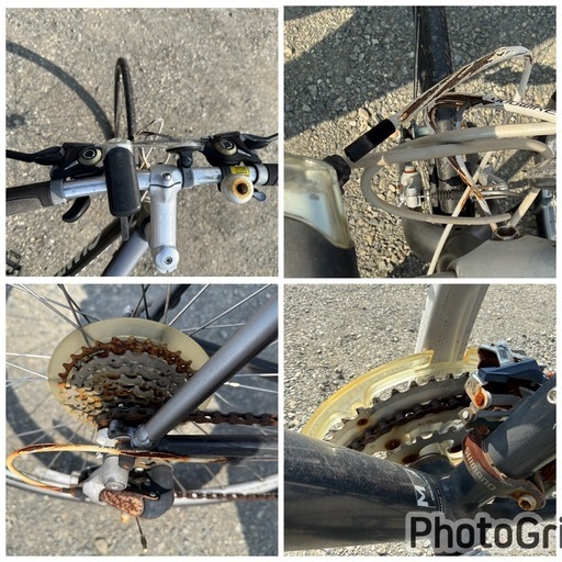 ジャンク ジャイアント クロスバイク自転車　28インチ ギアチェンジ不可