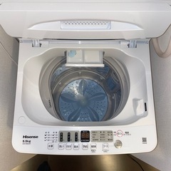 Hisense　5.5kg全自動洗濯機 e angle sele ct 型式:HW-55E2W 年式：年式不明の画像