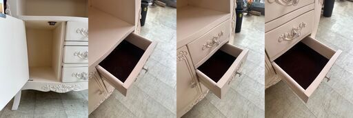 オープンキャビネット キャビネット クラシック ロココ アンティーク調■横幅59.5cm 奥行29cm 高さ20cm■近隣配送無料 買取帝国 朝霞店 オープンキャビネット キャビネット クラシック ロココ アンティーク調