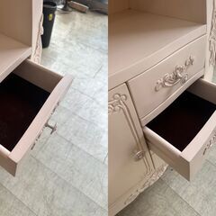 オープンキャビネット キャビネット クラシック ロココ アンティーク調■横幅59.5cm 奥行29cm 高さ20cm■近隣配送無料 買取帝国 朝霞店の画像
