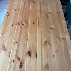 【期限付き】IKEA   テーブル　ニス塗りして使用
の画像