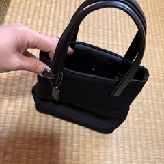 コーチ　黒　ハンドバッグの画像