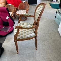 坂2602-111 フランスアンティーク風 ルイ16世様式 アームチェア キズ汚れ有りの画像