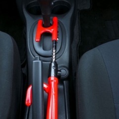 ハンドルロック マルチ 車輌 盗難防止用 キー付き 中古品 ③の画像