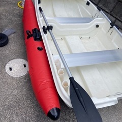 Exect familiar WT240 FRPボート 2分割式 2人乗り(積載上限:200kg) 免許不要 サイドフロート付き の画像