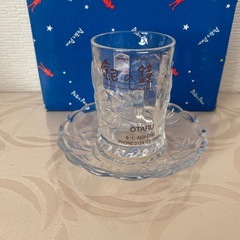 《1回使用》耐熱ガラス カップ&ソーサー 小樽 銀の鐘の画像