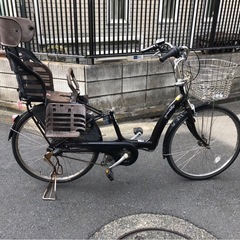 訳あり　電動アシスト自転車　子供のせ付きの画像