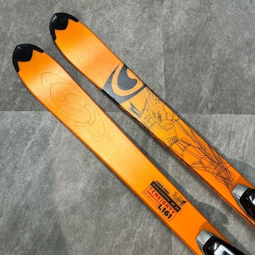 SALOMON 161cm TENEIGHTY JUNPEI ENDO スキー板 ビンディング ストック付き B76