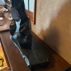 那智黒石 置物アート芸術パーワーストーンの画像