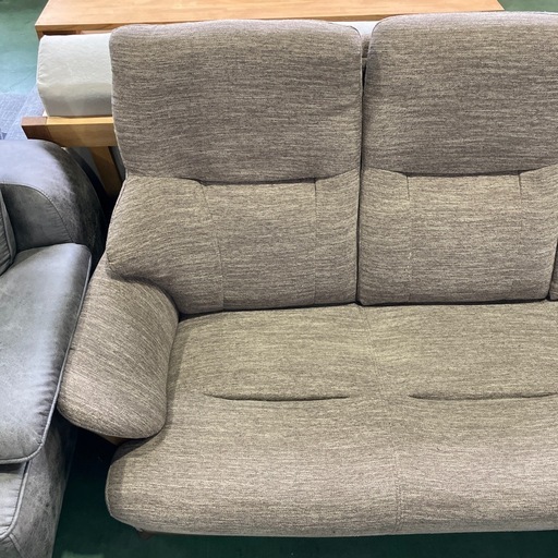 3人掛けソファ　三人掛けソファー　ニトリ　茶色　ブラウン　家具　チェア　脚付き　オシャレ家具