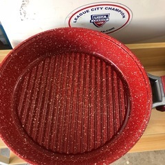 NO：5520 IH焼肉鍋‼️両手28cm❣️超お買い得の画像