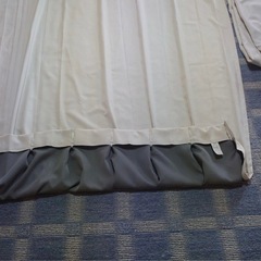 イオン　アイボリーカーテン100×203センチ2枚セットの画像