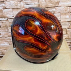 美品 ジェット ヘルメット カスタムの画像
