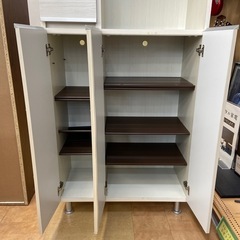 【来店いただける方限定】シューズボックス 3枚扉【トレファク摂津店】の画像