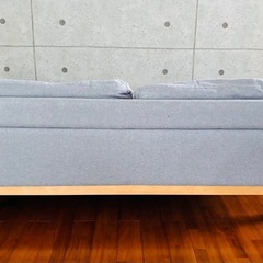 2人掛けソファ　【グレー】の画像