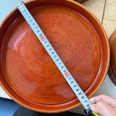 漆お盆セットの画像