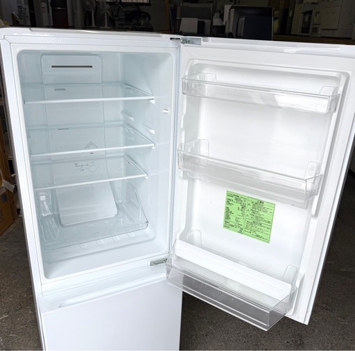 札幌市内配送可 【6ヵ月保証付き】美品 23年製 ヤマダ電機 YAMADA REFAGE 156L 2ドア冷蔵庫 YRZ-F15LW 