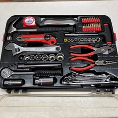 石2602-0280 M&M製　54pcs工具セット　お父さんの工具　中古の画像