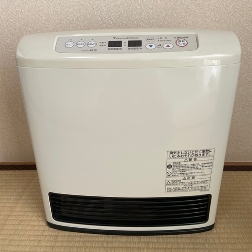 東京ガス リンナイ  都市ガス ガスファンヒーター rn-b835fh-wh rc-f4002e-1