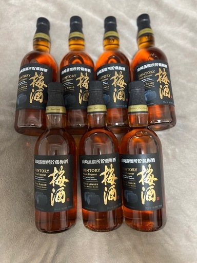 【7本セット】サントリー梅酒〈山崎蒸溜所貯蔵梅酒〉リッチアンバー 750ml瓶