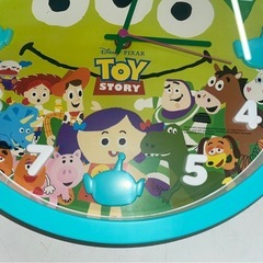 Disney　ディズニー　PIXAR　ピクサー　TOYSTORY　トイストーリー　時計　掛け時計　クロック　稼働確認済　中古　③の画像