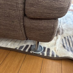 【美品】ニトリ　3人用ソファ　オットマン　クッション付の画像