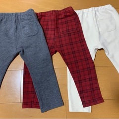 ユニクロ 90cm フリースレギンスの画像