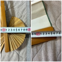 ★アンティーク★特大中国美術 飾り扇子 扇面 山水画 せんす 中国 模写 大きめ扇子 書画 工芸品 美術品の画像