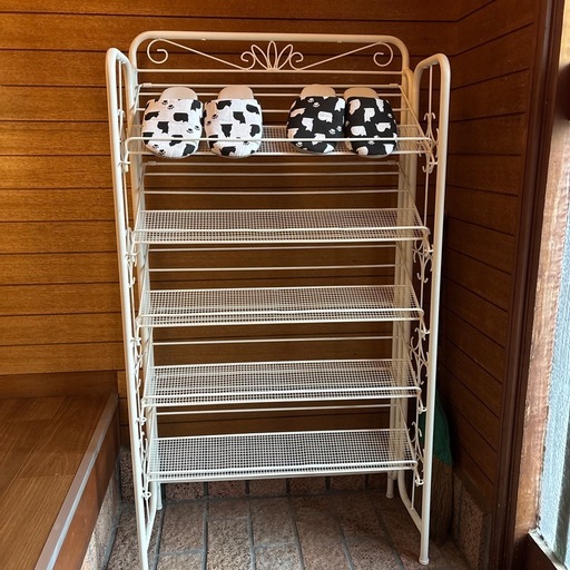 アイアン　シューズラック　靴棚