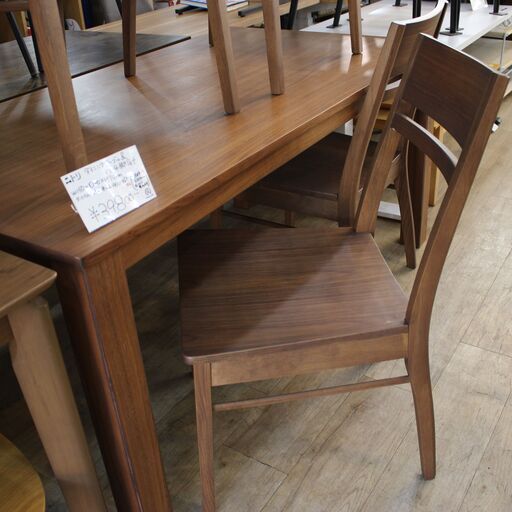 【川崎市宮前区リサイクルオフ】ニトリ　ダイニングテーブル　椅子4脚SET　ブラウン