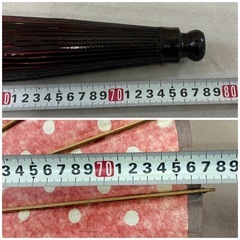 ★和風★ 和モダン 和風インテリア 和傘 赤色 水玉模様 和風小物 舞台傘 紙傘 和装傘の画像