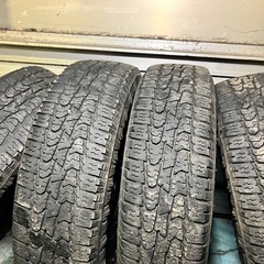 175 65 R15 ホワイトレター　マッドタイヤ　夏タイヤ　4本　ホイール付きの画像