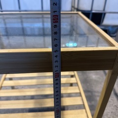 IKEA 天板ガラスサイドテーブルの画像