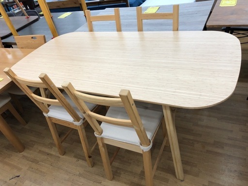 【ドリーム川西店御来店限定】☆ジモティー見たよ♪割引☆ IKEA ダイニングセット  クリーニング済み 【2125560000052805】