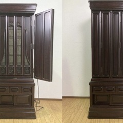 仏壇 仏具一式 まとめてセット 大型 中型 お仏壇 御仏通電確認済み 金彩 仏具 仏教 経机 欄間の画像