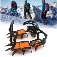アイゼン 新品 チェーンスパイク 靴 登山 軽量 転倒防止凍結防止 登山 雪の画像