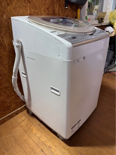B0601 SHARP シャープ 縦型洗濯機 8kg 乾燥機能付き 2018年製
