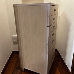 背面 ルーター収納付き 書類チェスト
7段の画像