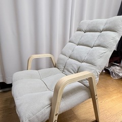 【美品】折り畳みウッドアームチェアの画像