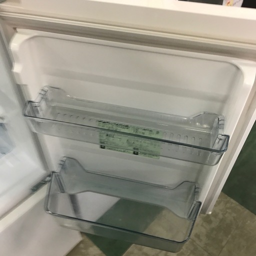 ジャングルジャングル貝塚店　冷蔵庫　ツインバード　2ドア　白　ホワイト　一人暮らし　110L  2段引き出し式　ファン式　白熱ランプ　