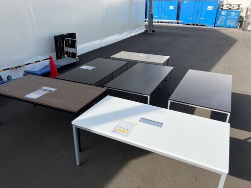 【来店歓迎】【OF-114】美品 在庫多数 180cm幅 ミーティングテーブル 会議用テーブル フリーアドレス 商談テーブル 休憩 フリーテーブル ナチュラル モダン　検)事務机　オフィス チェア　会議 椅子　ロッカー　ミーティングテーブル　応接ソファ 店舗 事務所 什器　書庫 本棚 ラック デスク スチール 美品多数 格安 【中古オフィス家具】