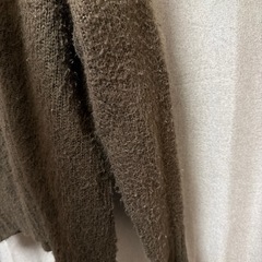 ニットカーディガン　茶色　ブラウンの画像