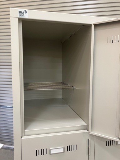 【来店歓迎】【OF-114】美品 生興 12人用 スチールロッカー 鍵付き 更衣室ロッカー 貴重品ロッカー グレー　検)事務机　オフィ