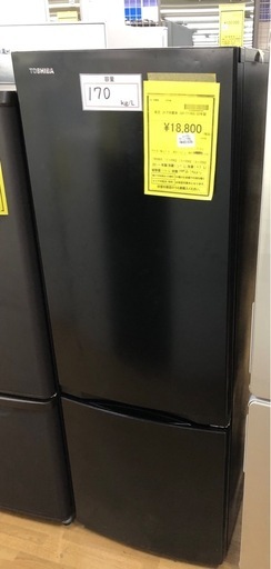 【ドリーム川西店御来店限定】☆ジモティー見たよ♪割引☆ 東芝 2ドア冷蔵庫 GR-T17BS 170L 2022年 動作確認／クリーニング済み 【2125560000047487】